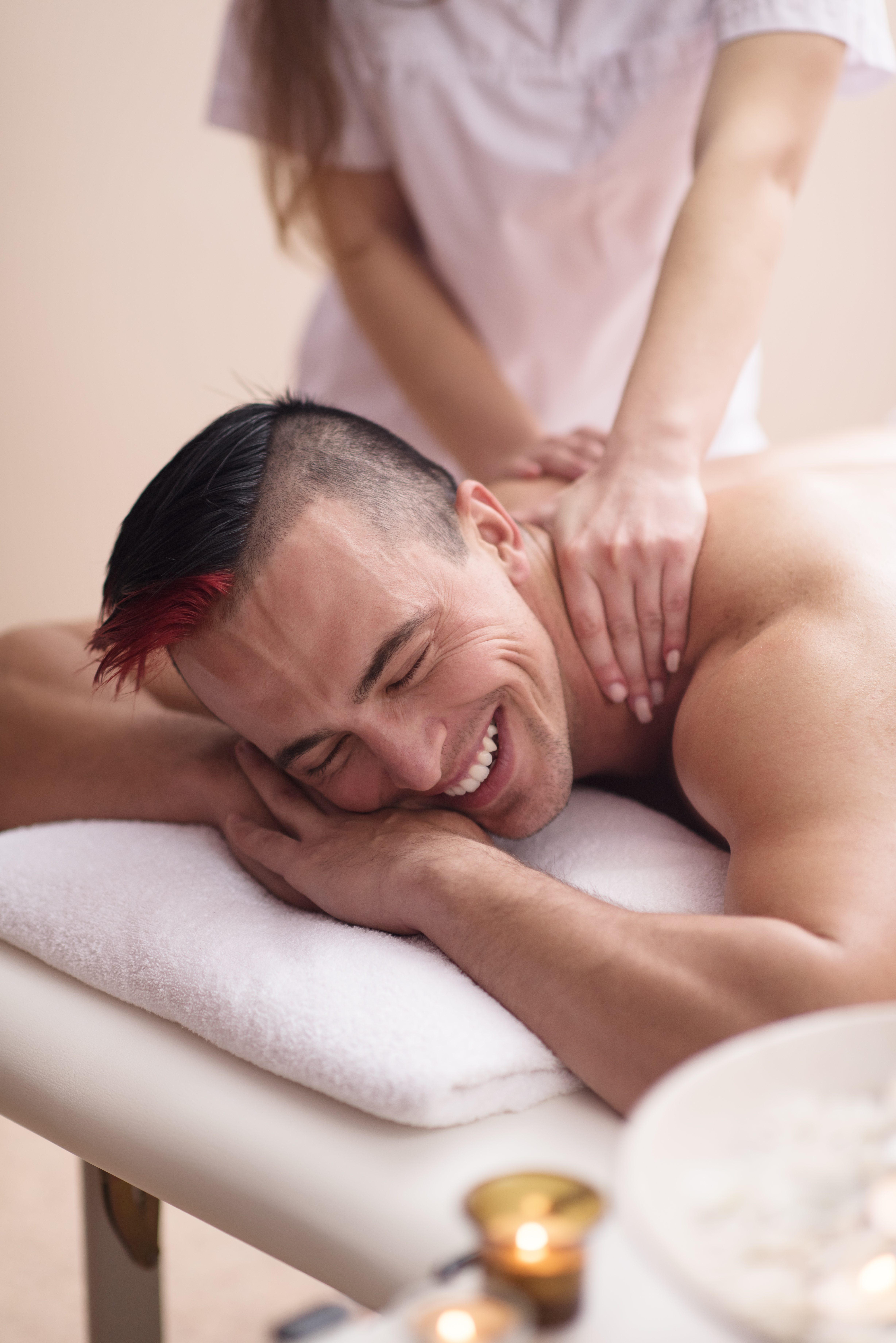 Cliente durante Ritual de Serenidad Maresme